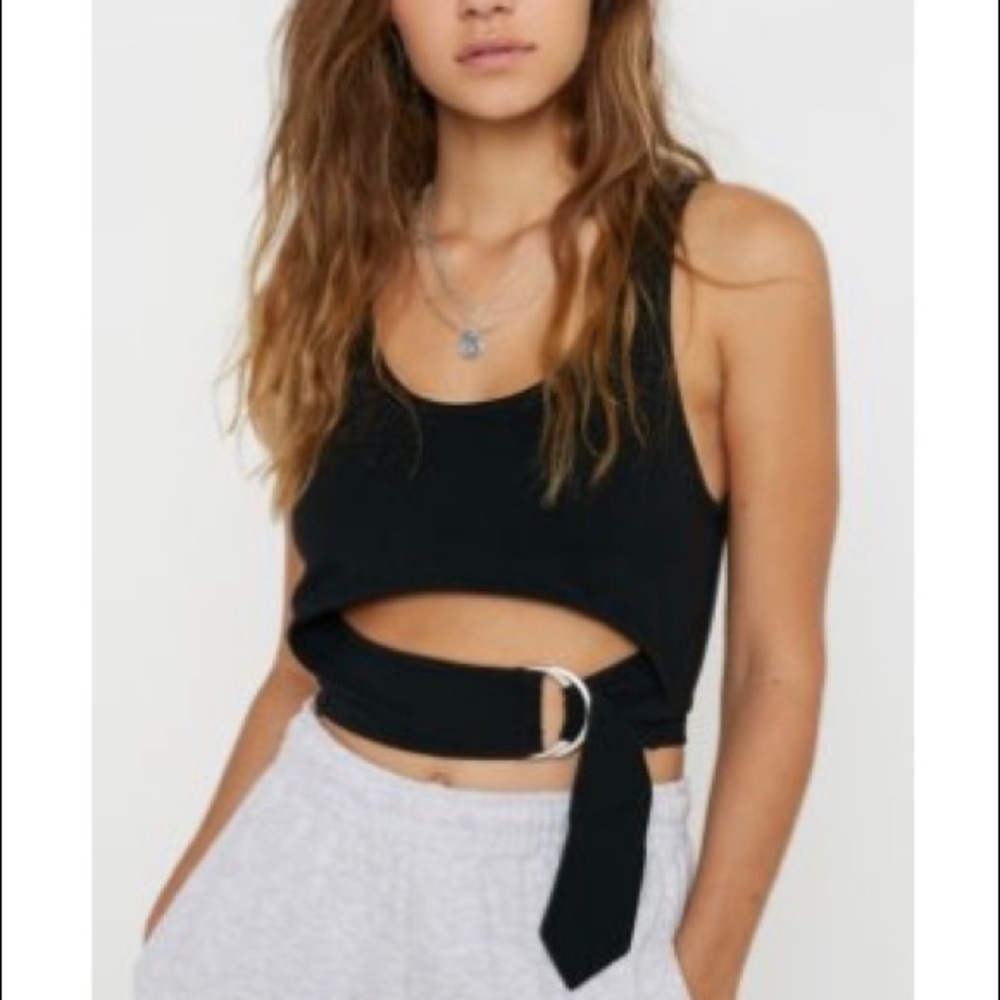 Urban Outfitters Buckle Cutout Tank